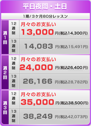 平日昼間